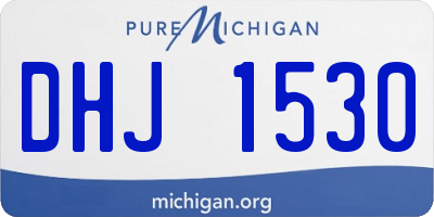MI license plate DHJ1530
