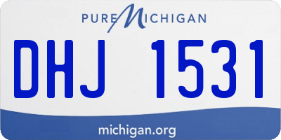 MI license plate DHJ1531