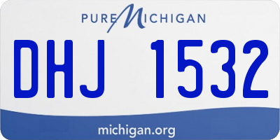MI license plate DHJ1532