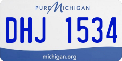 MI license plate DHJ1534