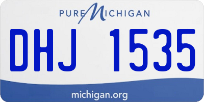 MI license plate DHJ1535
