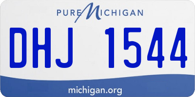 MI license plate DHJ1544