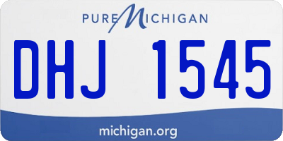 MI license plate DHJ1545