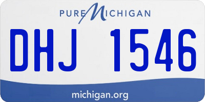 MI license plate DHJ1546