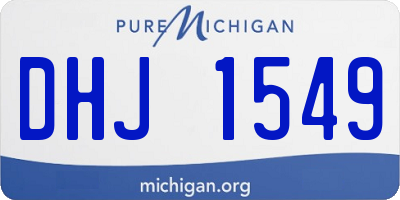MI license plate DHJ1549