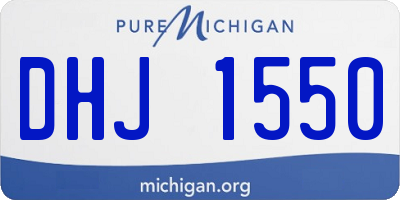 MI license plate DHJ1550