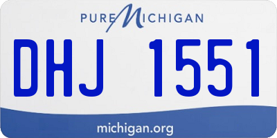 MI license plate DHJ1551