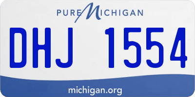 MI license plate DHJ1554