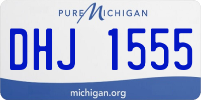 MI license plate DHJ1555