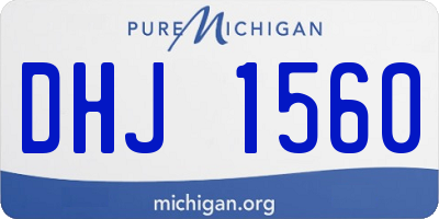 MI license plate DHJ1560