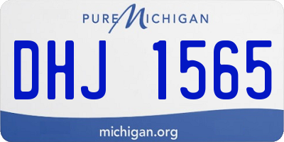 MI license plate DHJ1565