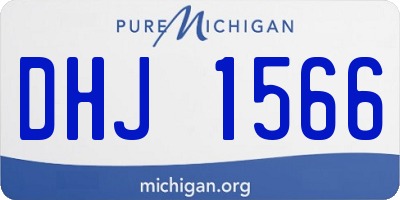 MI license plate DHJ1566