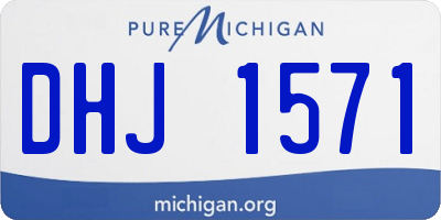 MI license plate DHJ1571