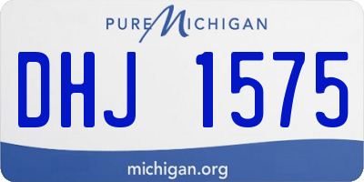 MI license plate DHJ1575
