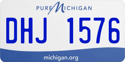 MI license plate DHJ1576