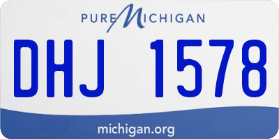 MI license plate DHJ1578