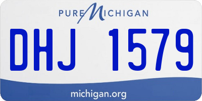 MI license plate DHJ1579