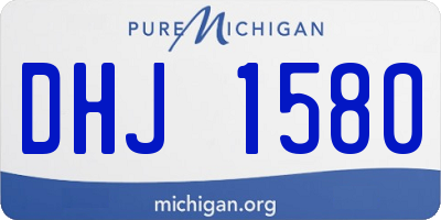 MI license plate DHJ1580
