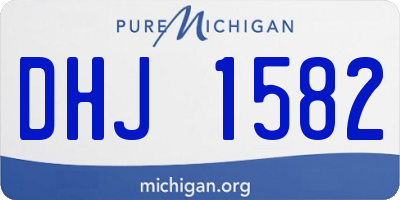 MI license plate DHJ1582