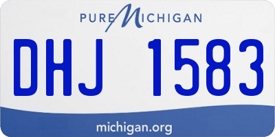 MI license plate DHJ1583