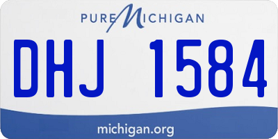 MI license plate DHJ1584
