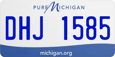 MI license plate DHJ1585