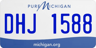 MI license plate DHJ1588
