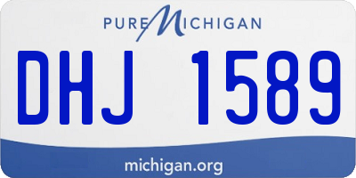 MI license plate DHJ1589
