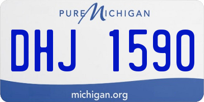 MI license plate DHJ1590