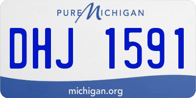 MI license plate DHJ1591