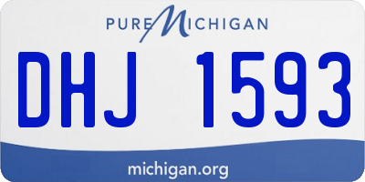 MI license plate DHJ1593