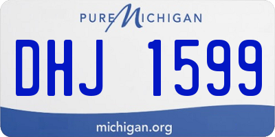 MI license plate DHJ1599