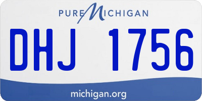 MI license plate DHJ1756