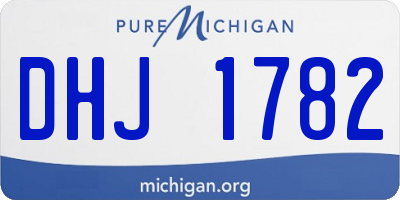 MI license plate DHJ1782