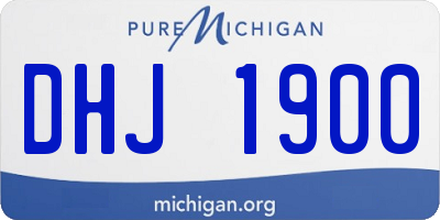 MI license plate DHJ1900