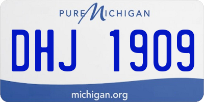 MI license plate DHJ1909