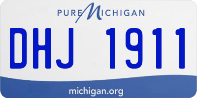 MI license plate DHJ1911