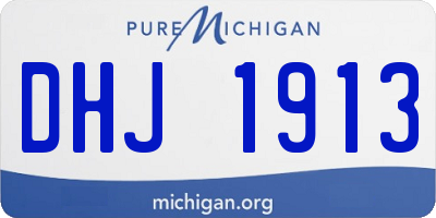 MI license plate DHJ1913