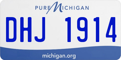 MI license plate DHJ1914