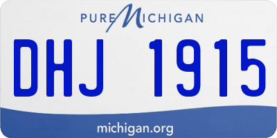 MI license plate DHJ1915