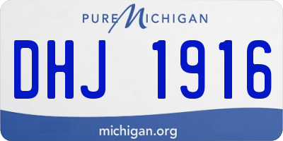 MI license plate DHJ1916