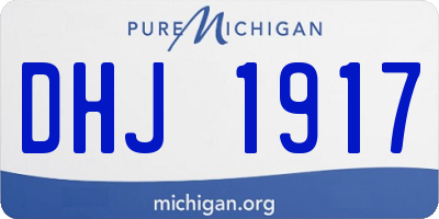 MI license plate DHJ1917