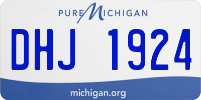 MI license plate DHJ1924