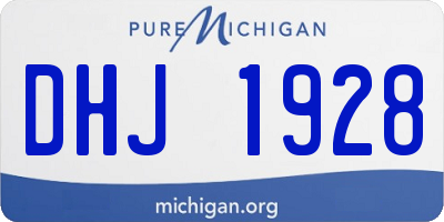 MI license plate DHJ1928