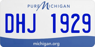 MI license plate DHJ1929
