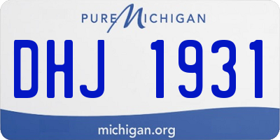 MI license plate DHJ1931