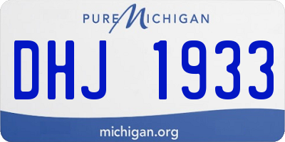 MI license plate DHJ1933