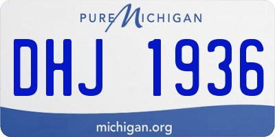 MI license plate DHJ1936