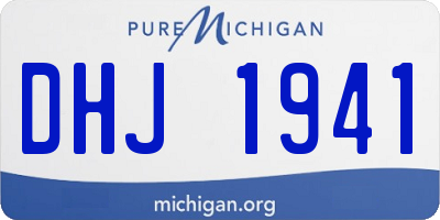 MI license plate DHJ1941