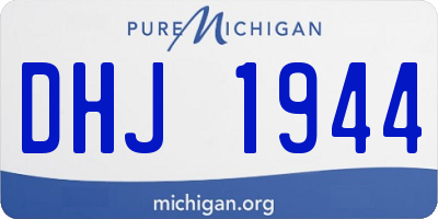 MI license plate DHJ1944